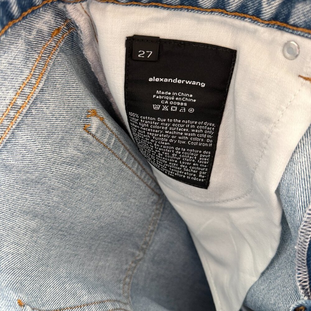 Alexander Wang Distressed Denim Shorts - Picture 5 of 8